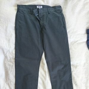 Buck Mason cotton pants chinos mens 33 grey